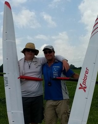Josh (right) with his son Luke at the 2017 Nats.